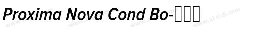 Proxima Nova Cond Bo字体转换